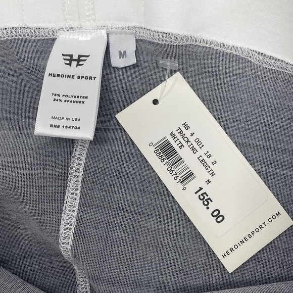 Heroine Sport White Tracking Legging Size Medium NWT - Picture 6 of 11